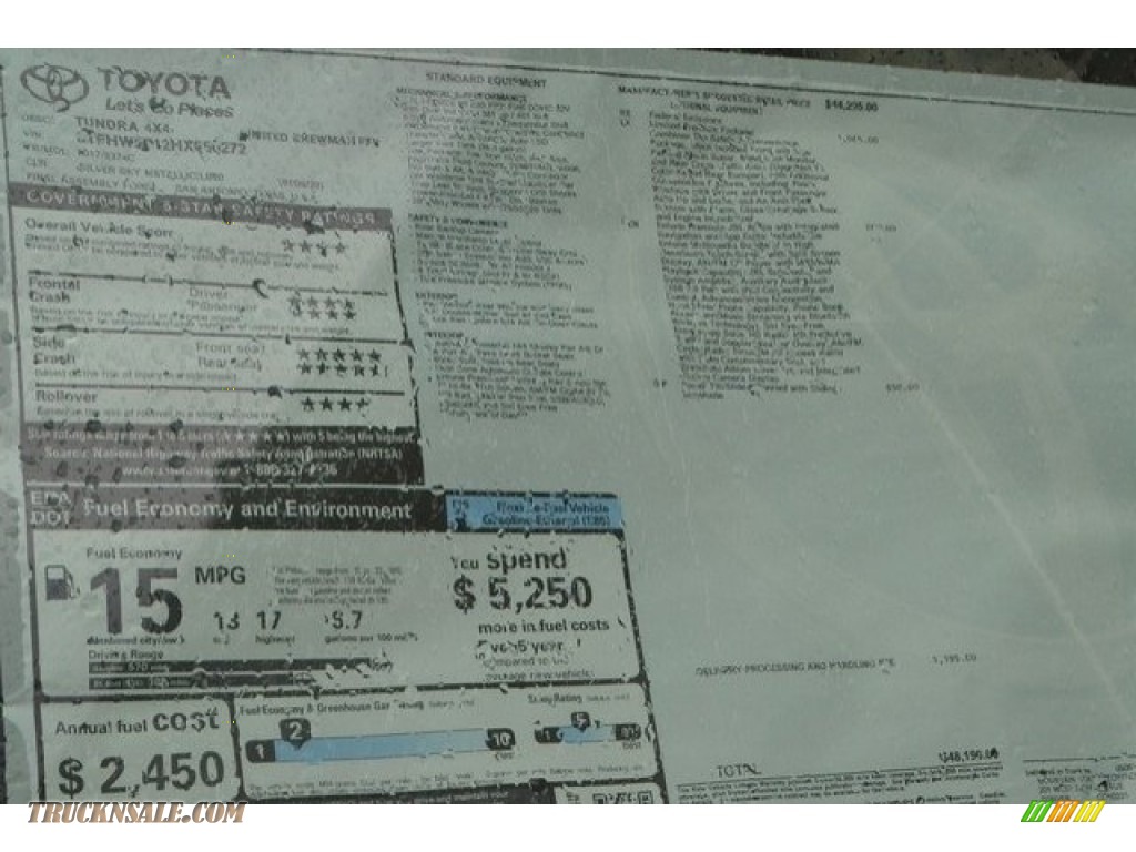 2017 Tundra Limited CrewMax 4x4 - Silver Sky Metallic / Black photo #10