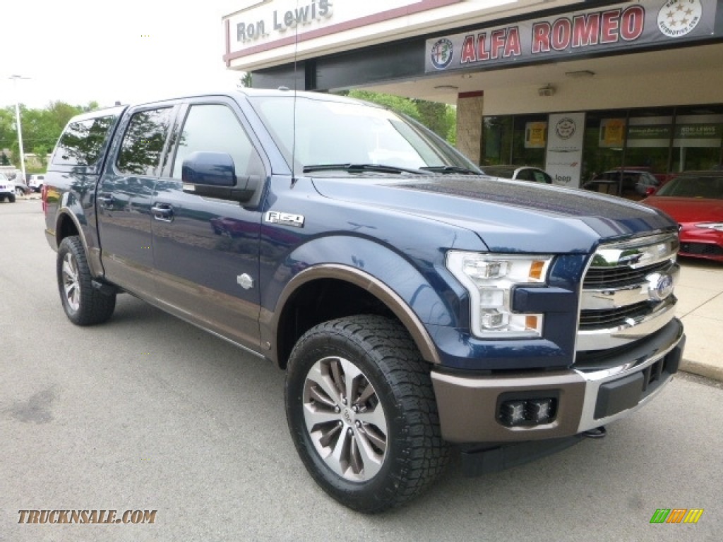 2017 F150 King Ranch SuperCrew 4x4 - Blue Jeans / King Ranch Java photo #3