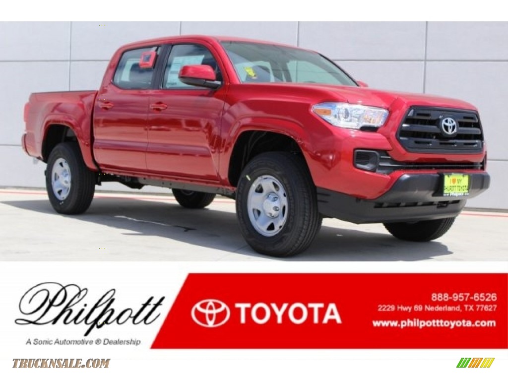 Barcelona Red Metallic / Cement Gray Toyota Tacoma SR Double Cab