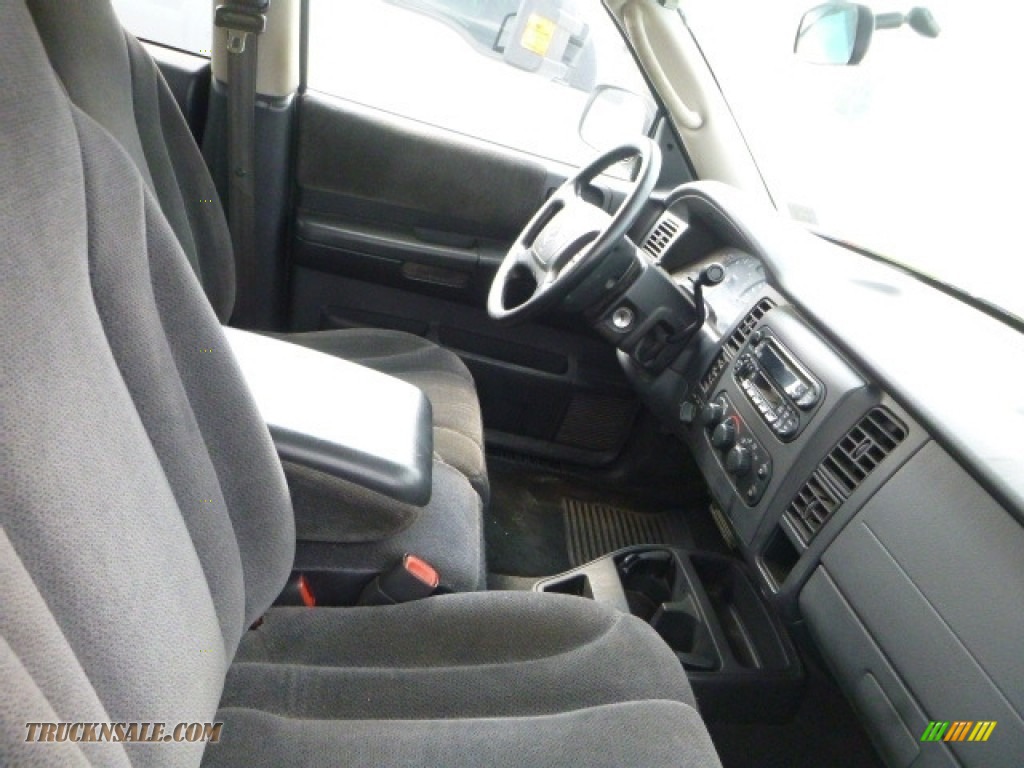 2001 Dakota SLT Quad Cab 4x4 - Bright White / Dark Slate Gray photo #11