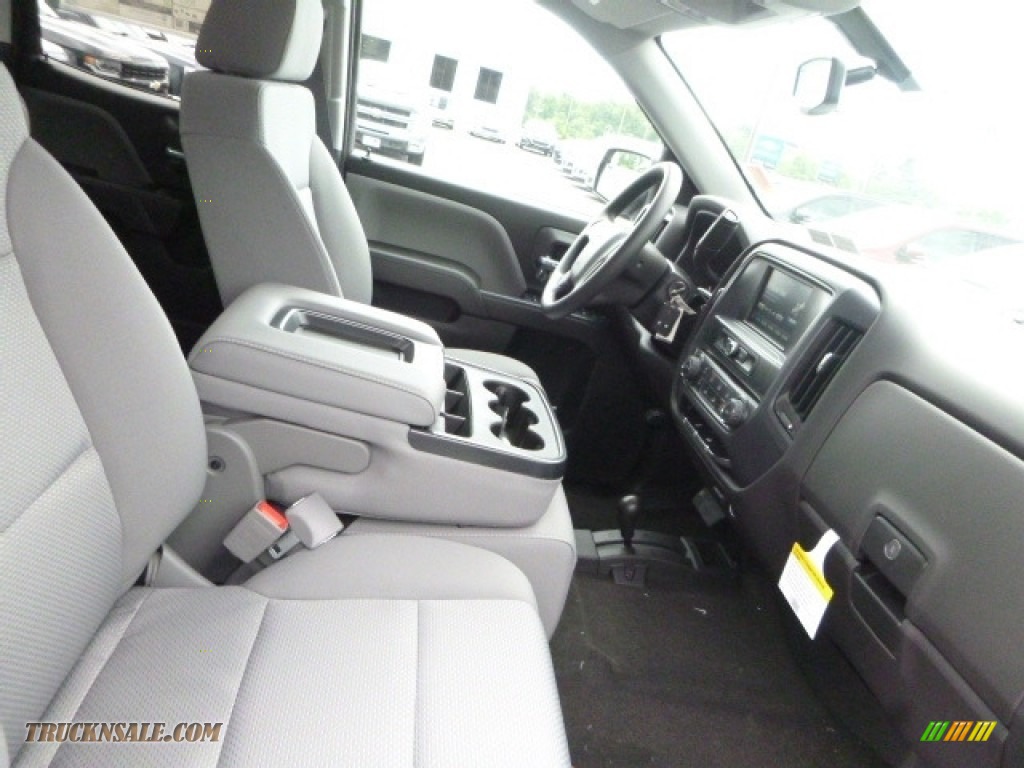 2017 Silverado 1500 Custom Double Cab 4x4 - Black / Dark Ash/Jet Black photo #11