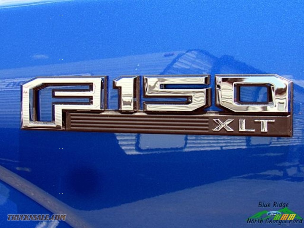 2015 F150 XLT SuperCrew 4x4 - Blue Flame Metallic / Black photo #39