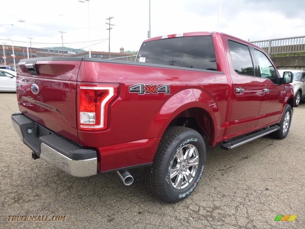 2017 F150 XLT SuperCrew 4x4 - Ruby Red / Earth Gray photo #2