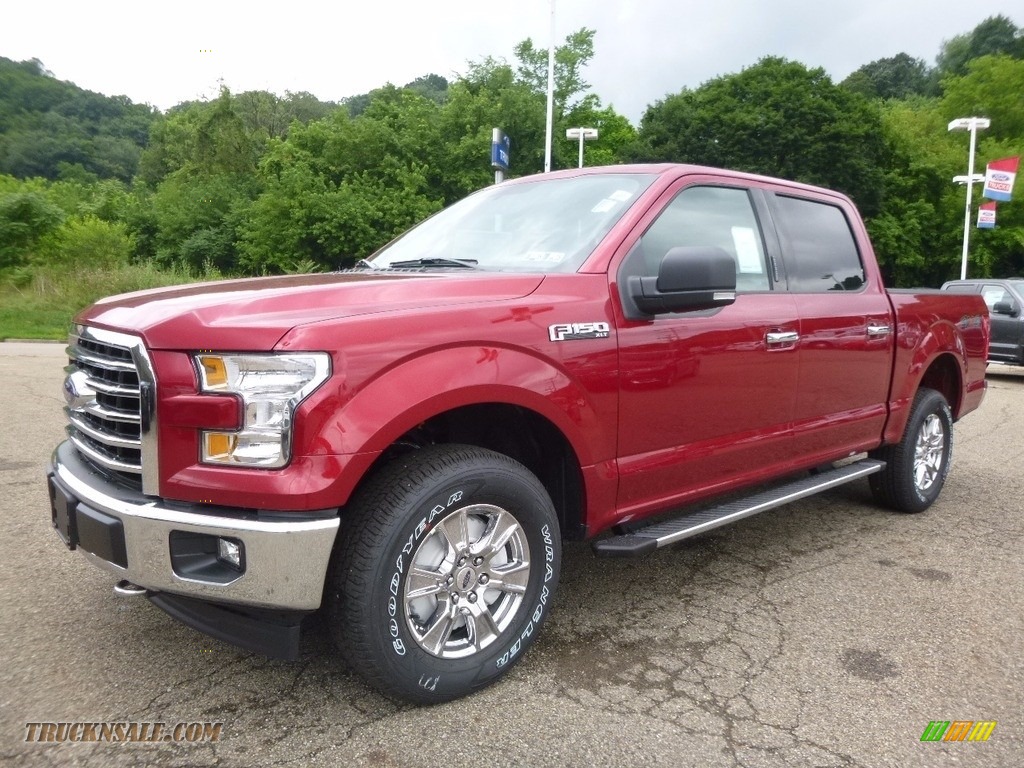 2017 F150 XLT SuperCrew 4x4 - Ruby Red / Earth Gray photo #6