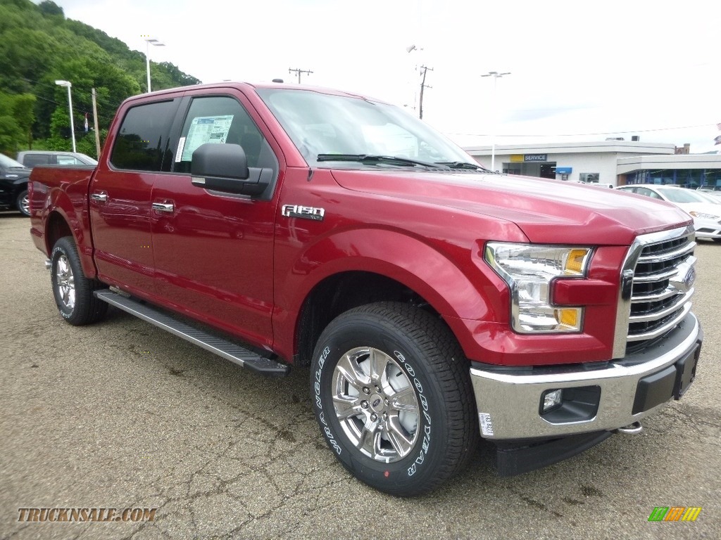 2017 F150 XLT SuperCrew 4x4 - Ruby Red / Earth Gray photo #8