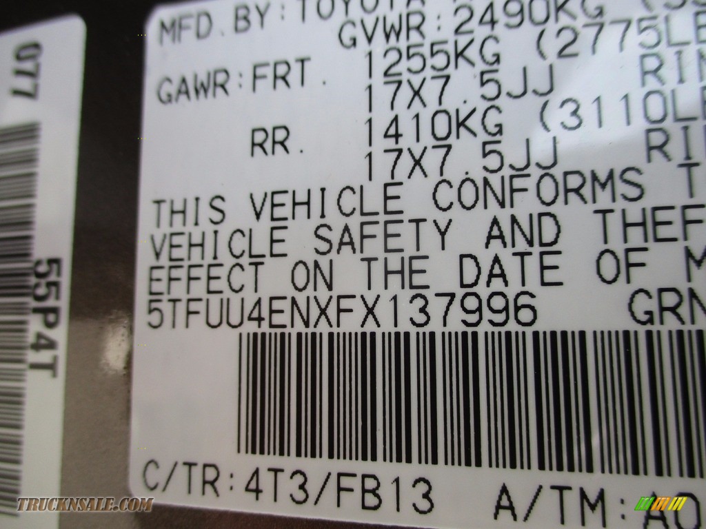 2015 Tacoma V6 Access Cab 4x4 - Pyrite Mica / Graphite photo #19
