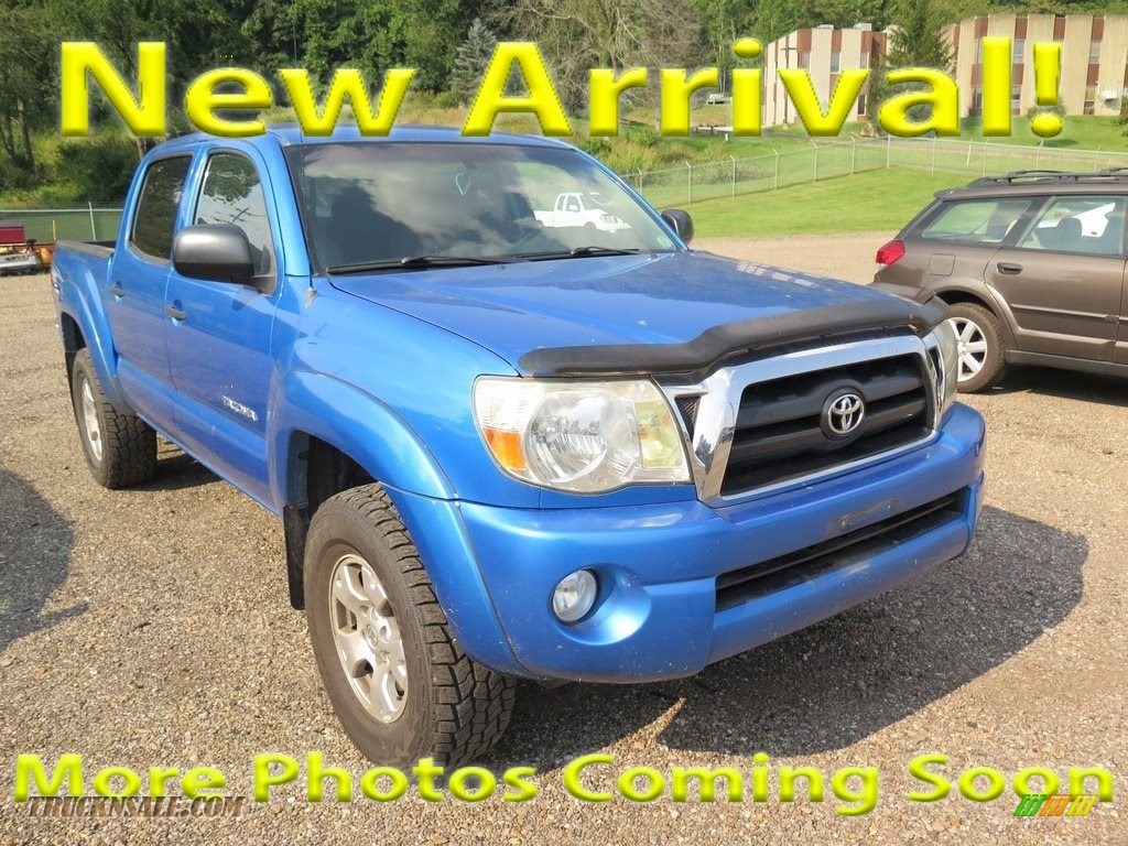 2007 Tacoma V6 TRD Double Cab 4x4 - Speedway Blue Pearl / Graphite Gray photo #1