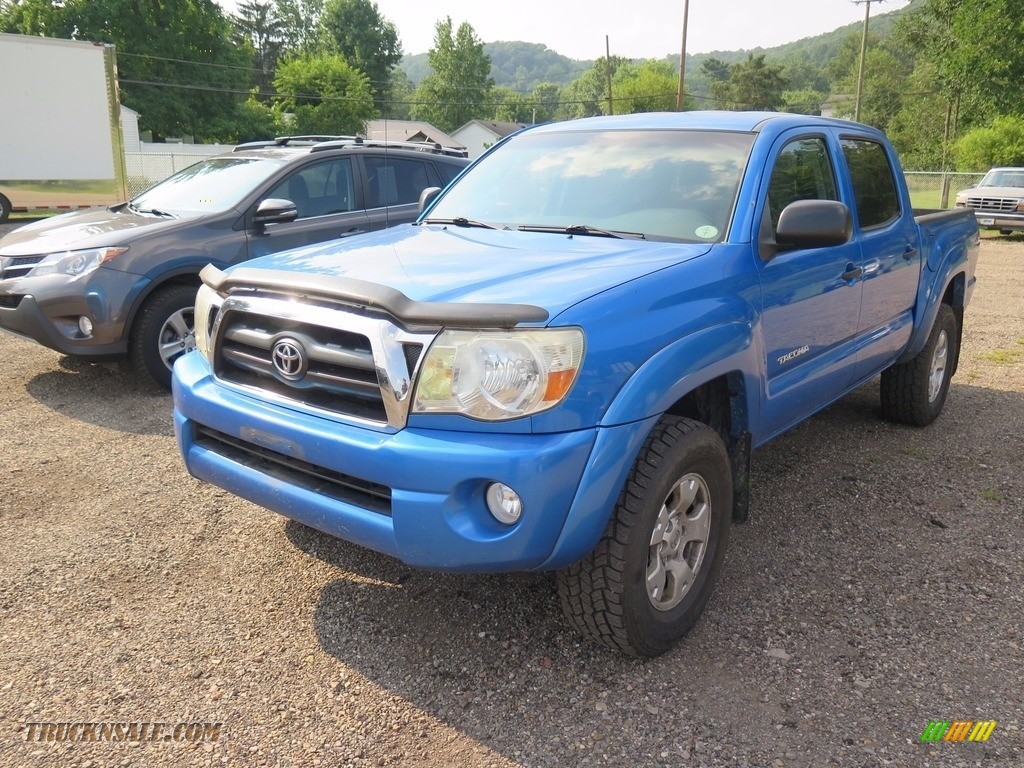 2007 Tacoma V6 TRD Double Cab 4x4 - Speedway Blue Pearl / Graphite Gray photo #3