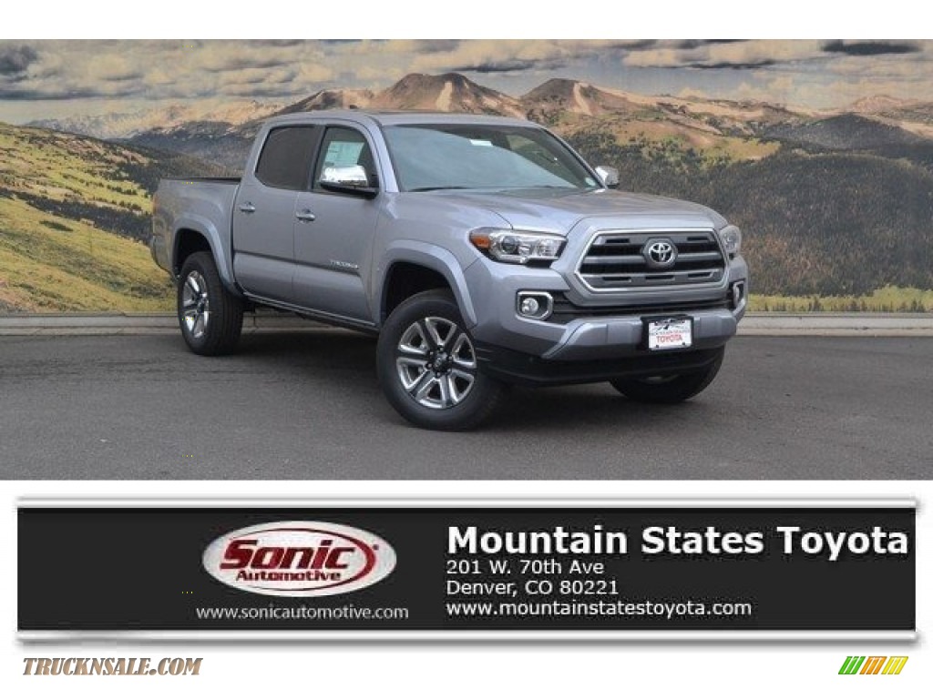 Silver Sky Metallic / Limited Hickory Toyota Tacoma Limited Double Cab 4x4