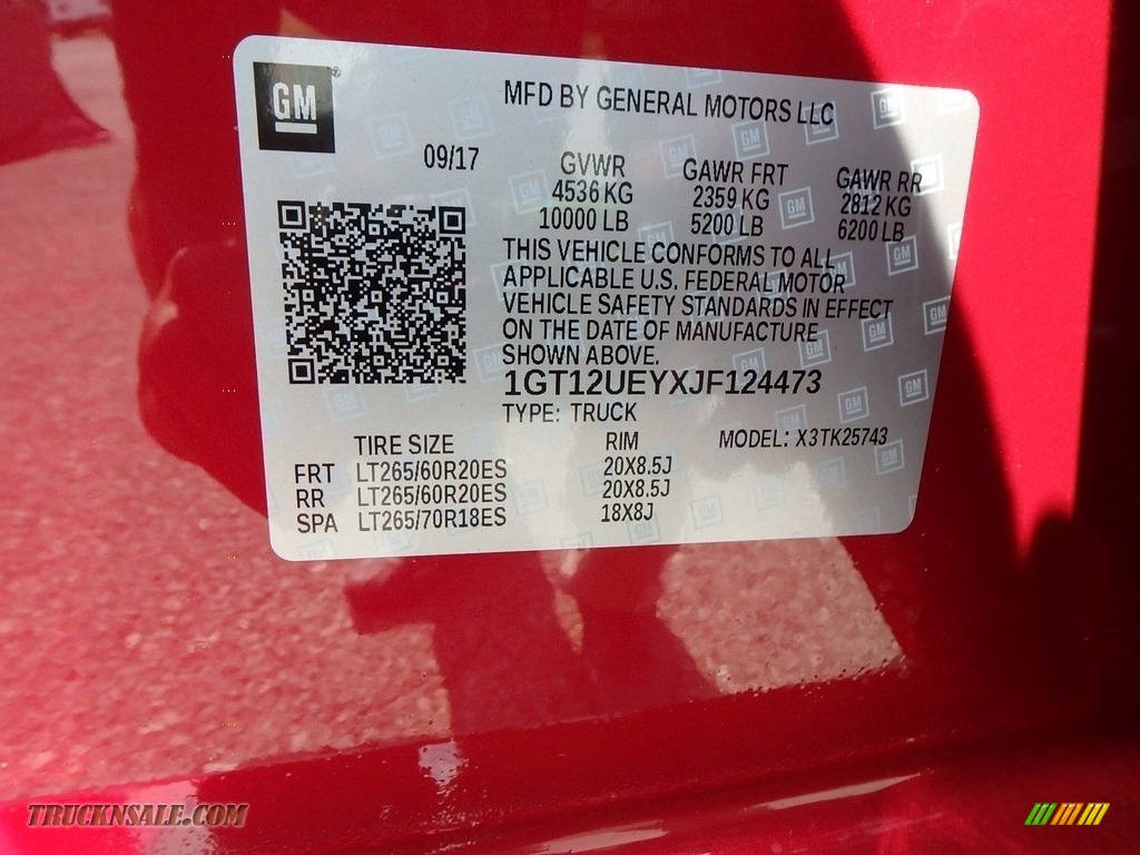 2018 Sierra 2500HD Denali Crew Cab 4x4 - Red Quartz Tintcoat / Jet Black photo #14