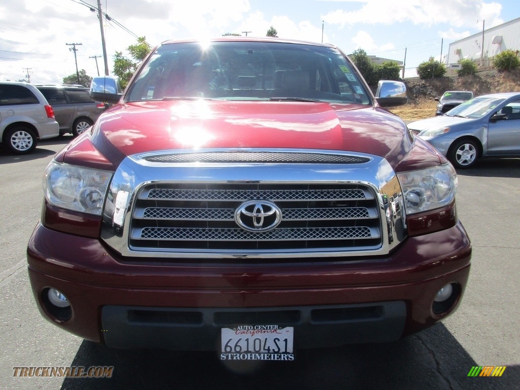 2007 Tundra Limited Double Cab - Salsa Red Pearl / Beige photo #2
