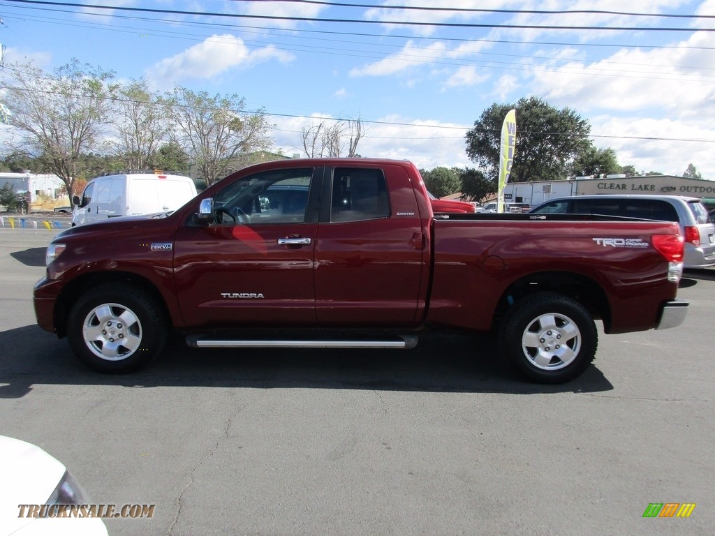 2007 Tundra Limited Double Cab - Salsa Red Pearl / Beige photo #4