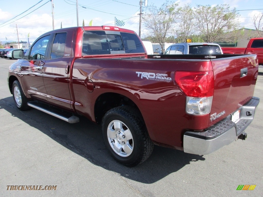 2007 Tundra Limited Double Cab - Salsa Red Pearl / Beige photo #5