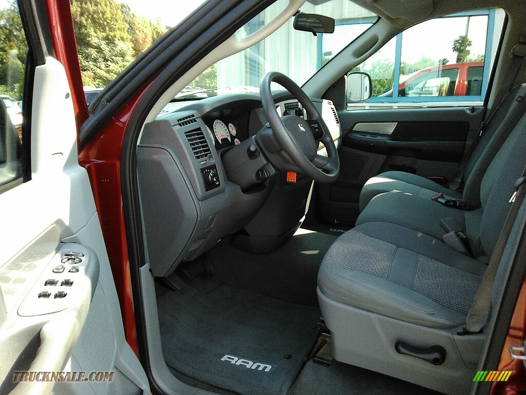2007 Ram 1500 SLT Quad Cab 4x4 - Inferno Red Crystal Pearl / Medium Slate Gray photo #7