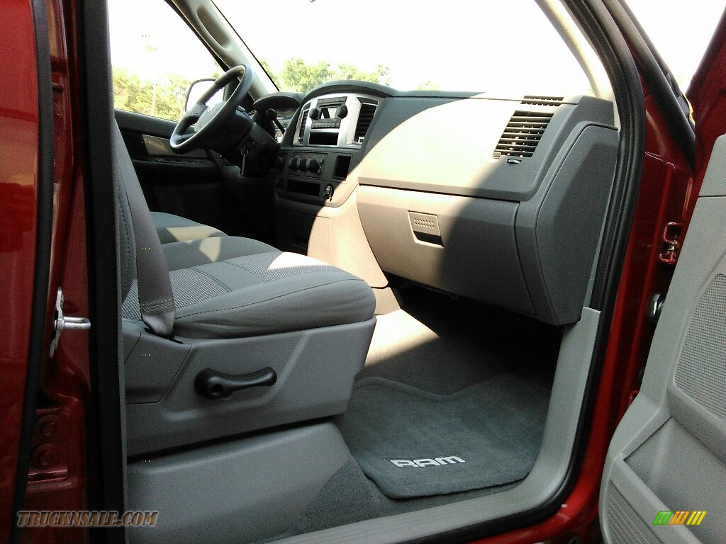 2007 Ram 1500 SLT Quad Cab 4x4 - Inferno Red Crystal Pearl / Medium Slate Gray photo #16