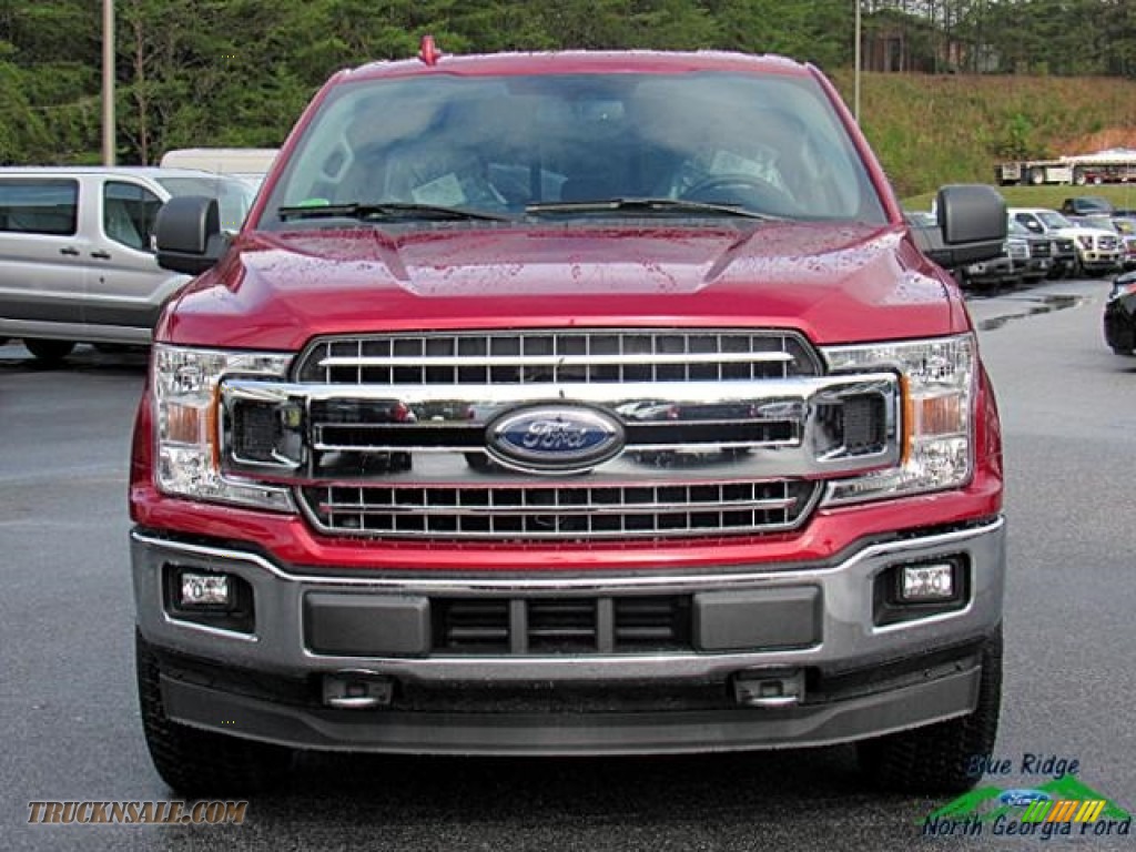 2018 F150 XLT SuperCrew 4x4 - Ruby Red / Earth Gray photo #8