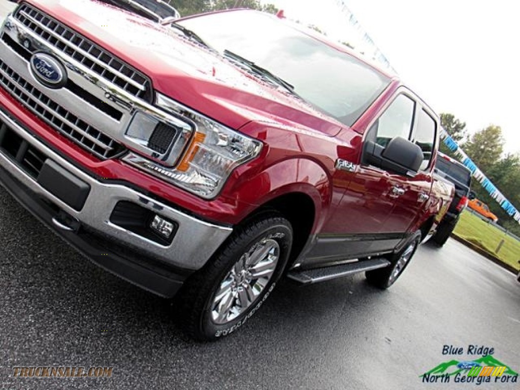 2018 F150 XLT SuperCrew 4x4 - Ruby Red / Earth Gray photo #35