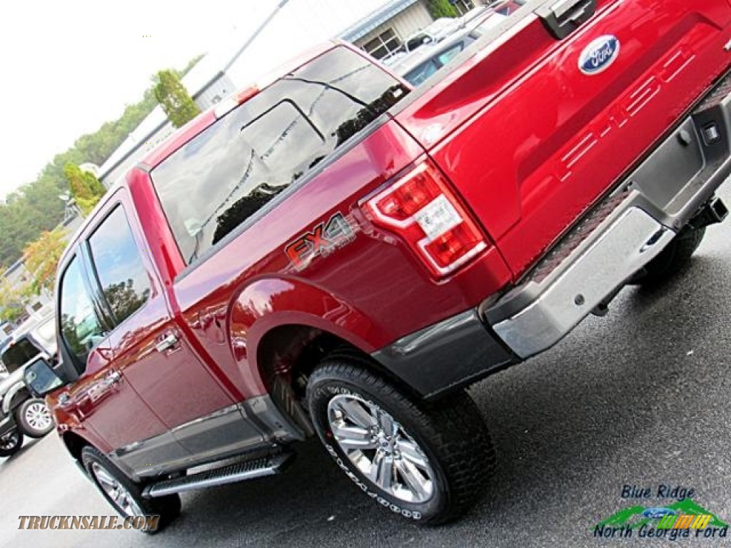 2018 F150 XLT SuperCrew 4x4 - Ruby Red / Earth Gray photo #38
