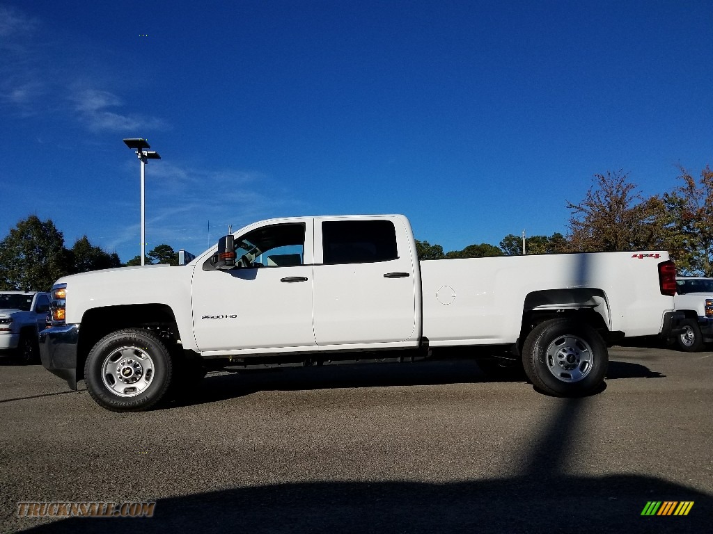 2018 Silverado 2500HD Work Truck Crew Cab 4x4 - Summit White / Dark Ash/Jet Black photo #3