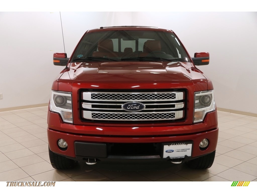 2013 F150 Limited SuperCrew 4x4 - Ruby Red Metallic / FX Sport Appearance Black/Red photo #2