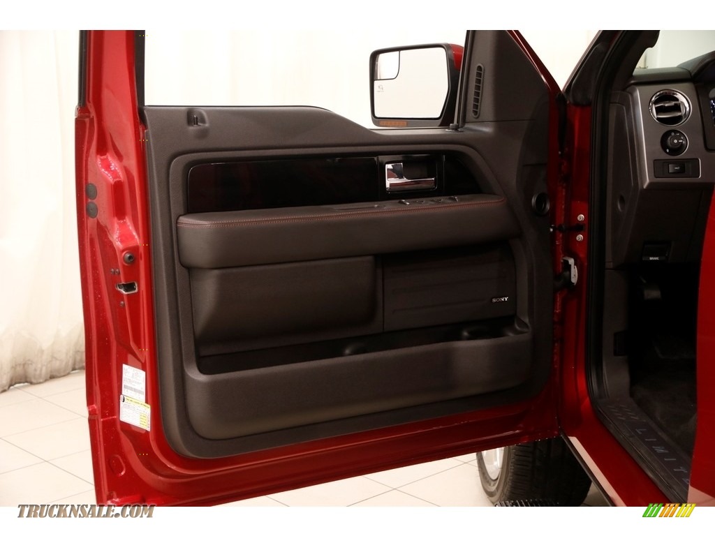 2013 F150 Limited SuperCrew 4x4 - Ruby Red Metallic / FX Sport Appearance Black/Red photo #4