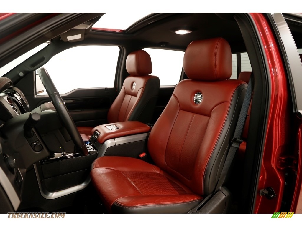 2013 F150 Limited SuperCrew 4x4 - Ruby Red Metallic / FX Sport Appearance Black/Red photo #5