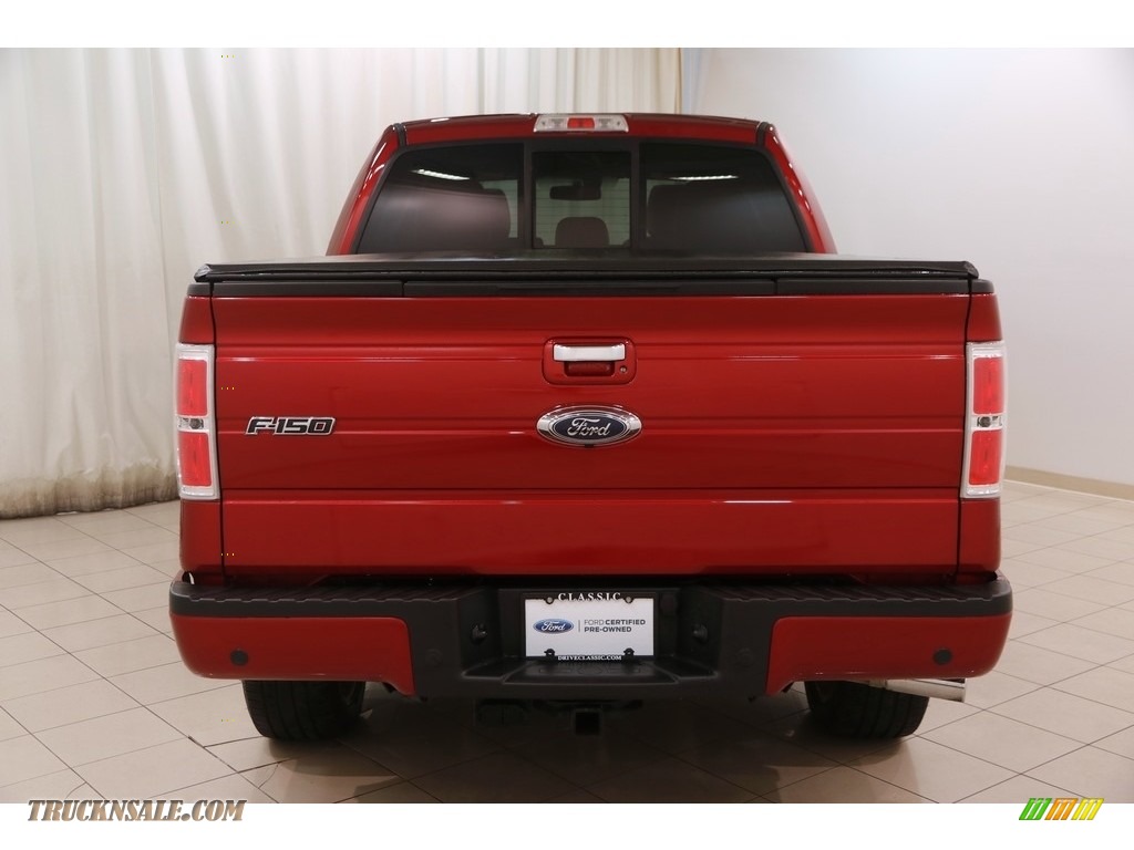 2013 F150 Limited SuperCrew 4x4 - Ruby Red Metallic / FX Sport Appearance Black/Red photo #22