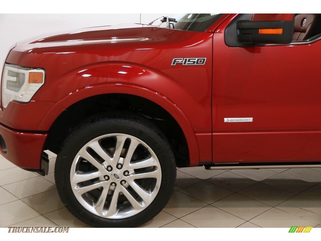 2013 F150 Limited SuperCrew 4x4 - Ruby Red Metallic / FX Sport Appearance Black/Red photo #24
