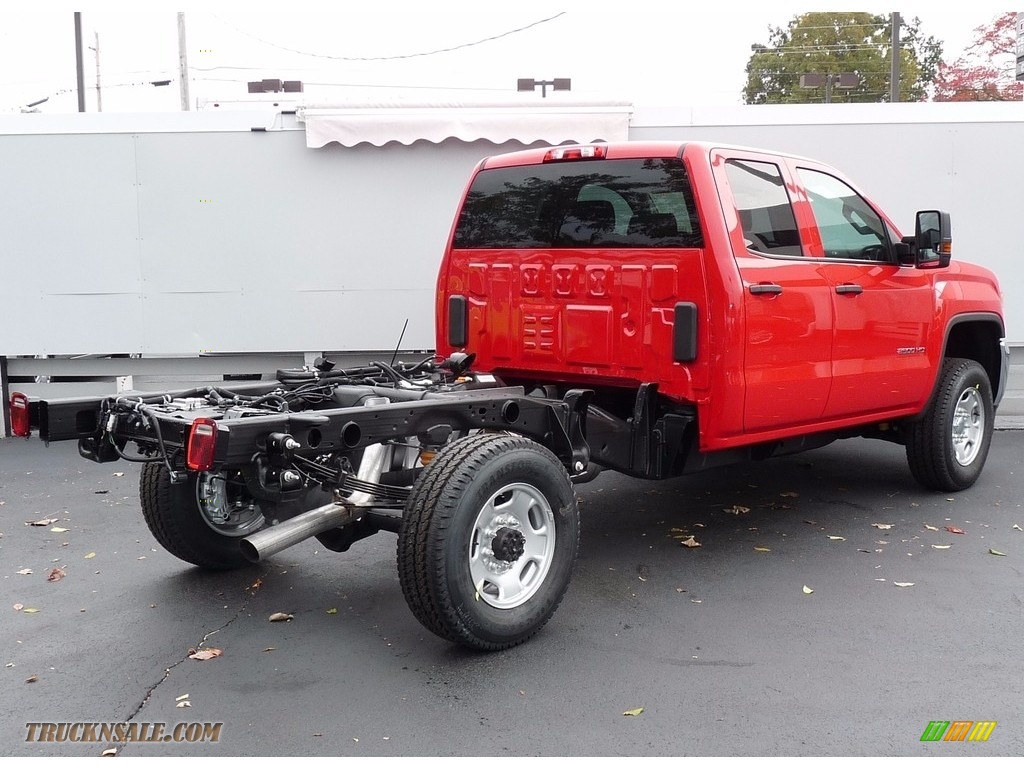 2018 Sierra 2500HD Double Cab 4x4 Chassis - Cardinal Red / Jet Black/­Dark Ash photo #2