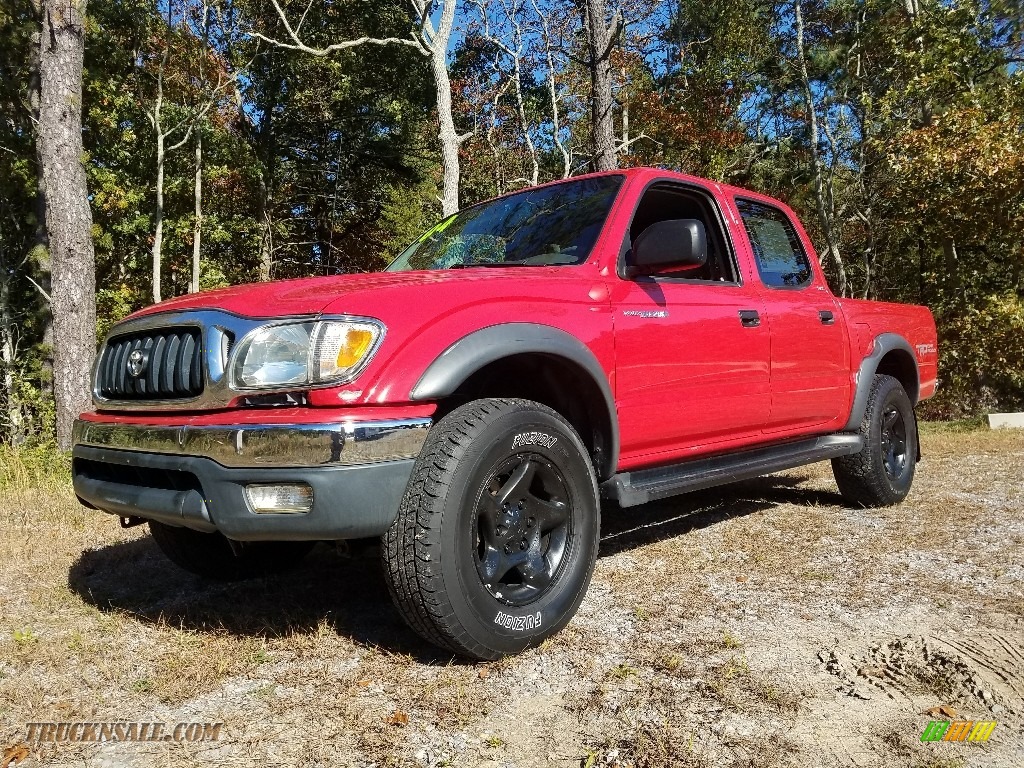 Impulse Red Pearl / Charcoal Toyota Tacoma V6 PreRunner Double Cab
