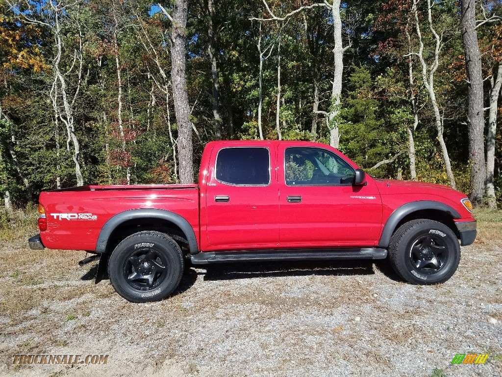 2004 Tacoma V6 PreRunner Double Cab - Impulse Red Pearl / Charcoal photo #4