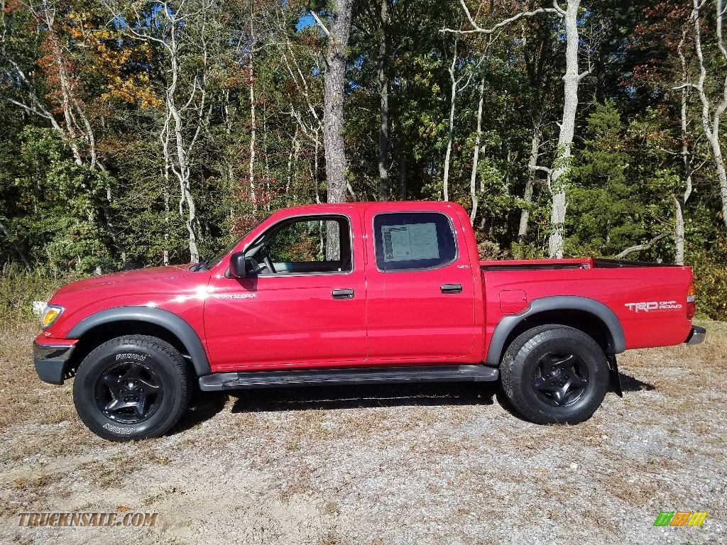 2004 Tacoma V6 PreRunner Double Cab - Impulse Red Pearl / Charcoal photo #5