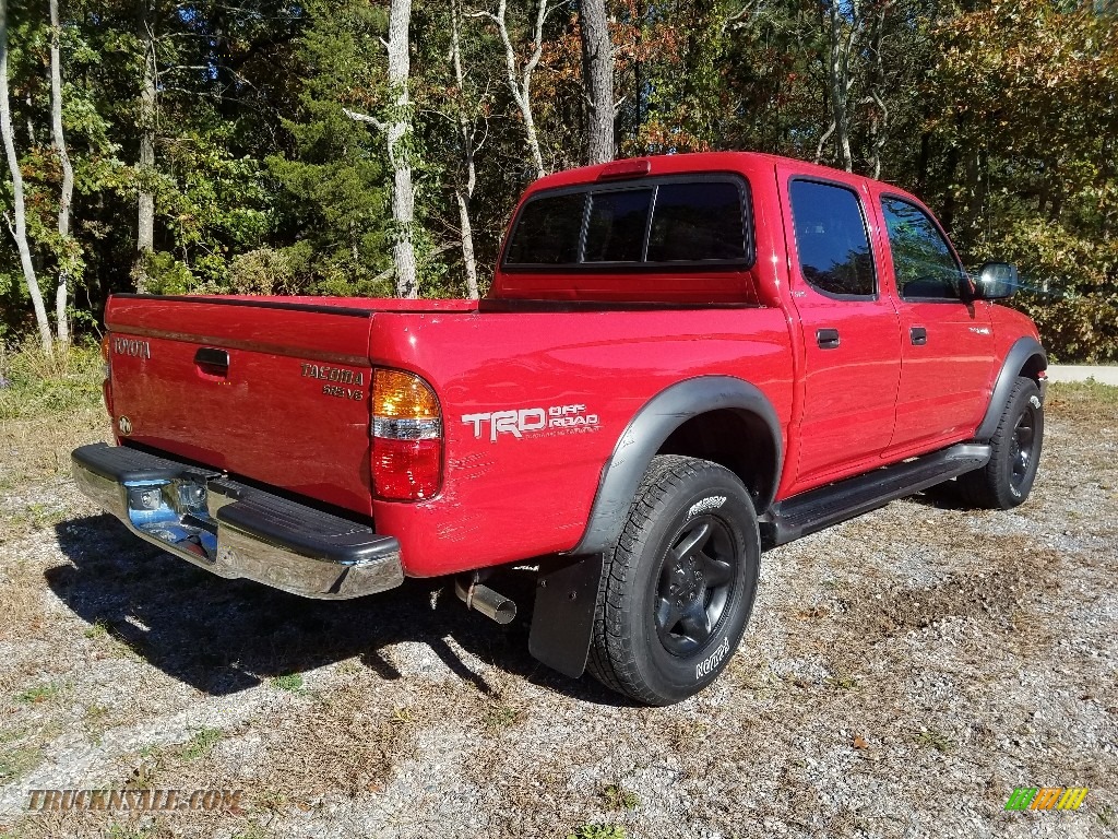 2004 Tacoma V6 PreRunner Double Cab - Impulse Red Pearl / Charcoal photo #7
