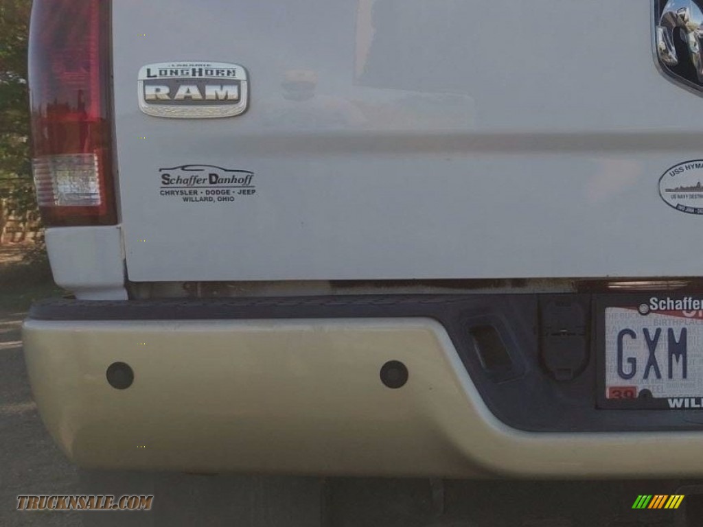 2012 Ram 3500 HD Laramie Crew Cab 4x4 Dually - Bright White / Light Pebble Beige/Bark Brown photo #11