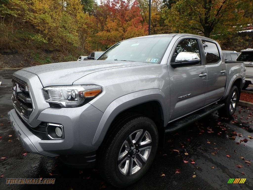 2017 Tacoma Limited Double Cab 4x4 - Silver Sky Metallic / Limited Hickory photo #4