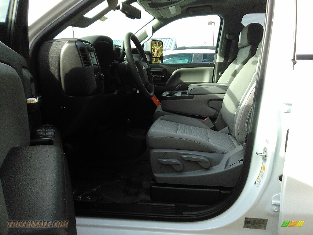 2018 Silverado 2500HD Work Truck Double Cab 4x4 - Summit White / Dark Ash/Jet Black photo #4