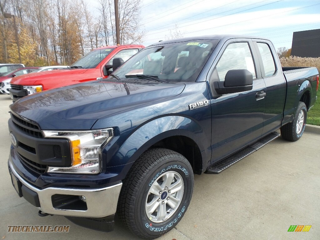 Blue Jeans / Earth Gray Ford F150 XL SuperCab 4x4