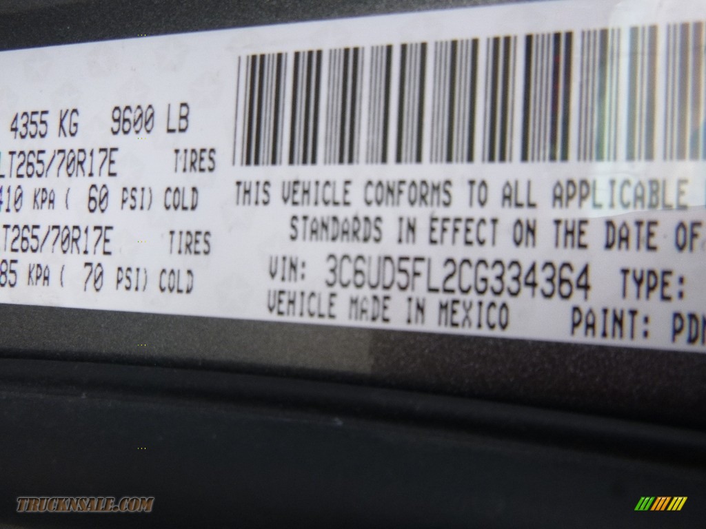 2012 Ram 2500 HD Laramie Crew Cab 4x4 - Mineral Gray Metallic / Dark Slate photo #14