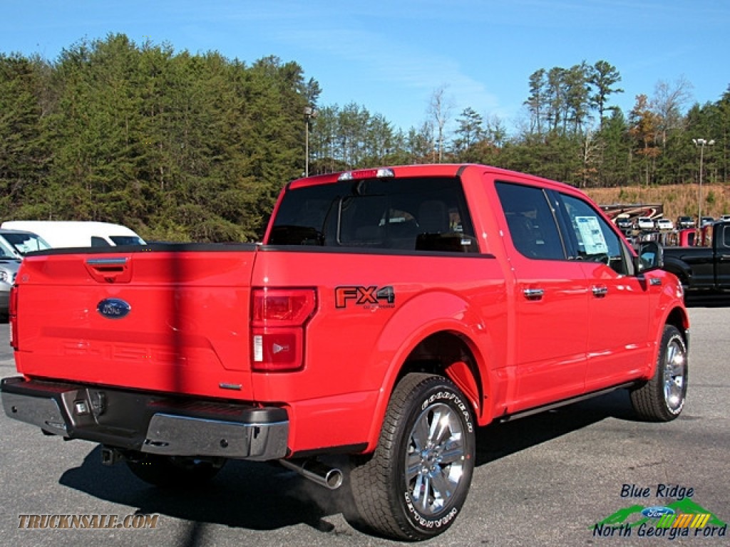 2018 F150 Lariat SuperCrew 4x4 - Race Red / Earth Gray photo #5
