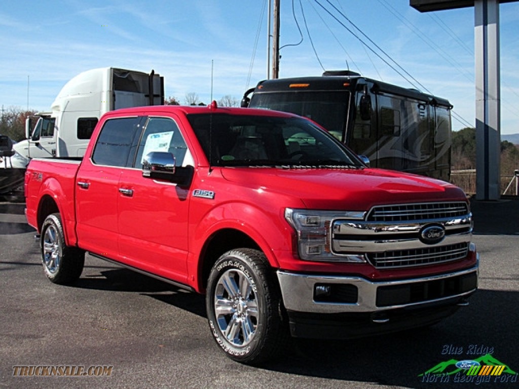 2018 F150 Lariat SuperCrew 4x4 - Race Red / Earth Gray photo #7