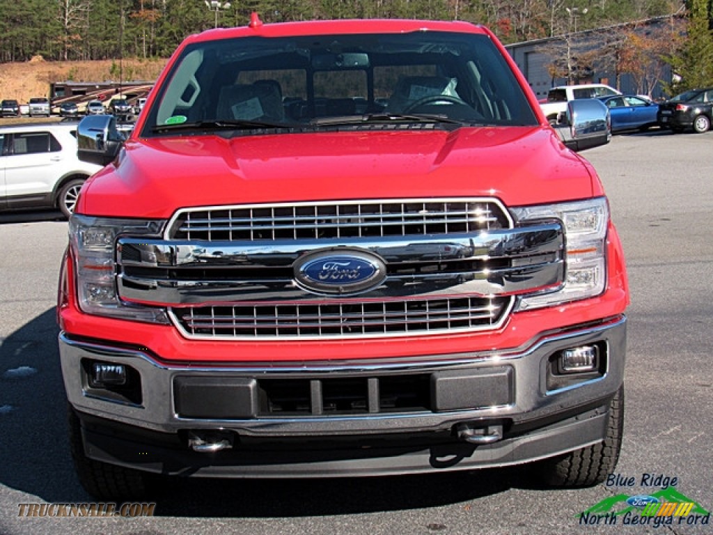 2018 F150 Lariat SuperCrew 4x4 - Race Red / Earth Gray photo #8