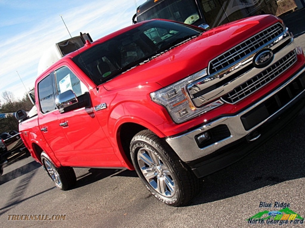 2018 F150 Lariat SuperCrew 4x4 - Race Red / Earth Gray photo #35