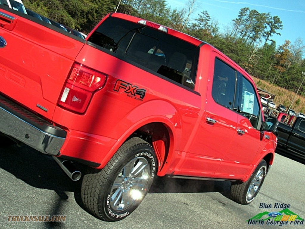 2018 F150 Lariat SuperCrew 4x4 - Race Red / Earth Gray photo #36
