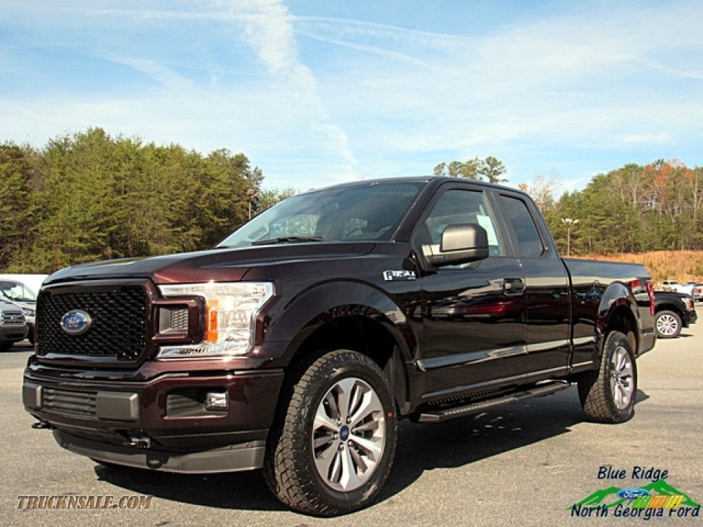 2018 F150 XL SuperCab 4x4 - Magma Red / Earth Gray photo #1
