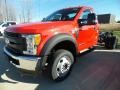 Ford F550 Super Duty XL Regular Cab 4x4 Chassis Race Red photo #1
