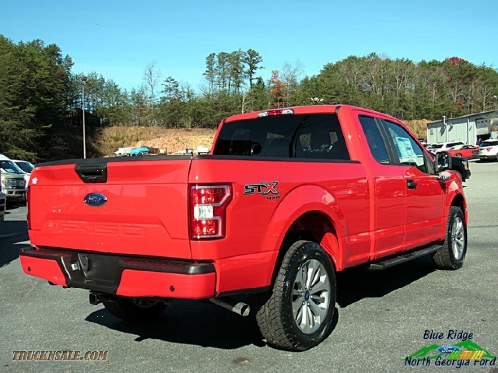 2018 F150 XL SuperCab 4x4 - Race Red / Earth Gray photo #5