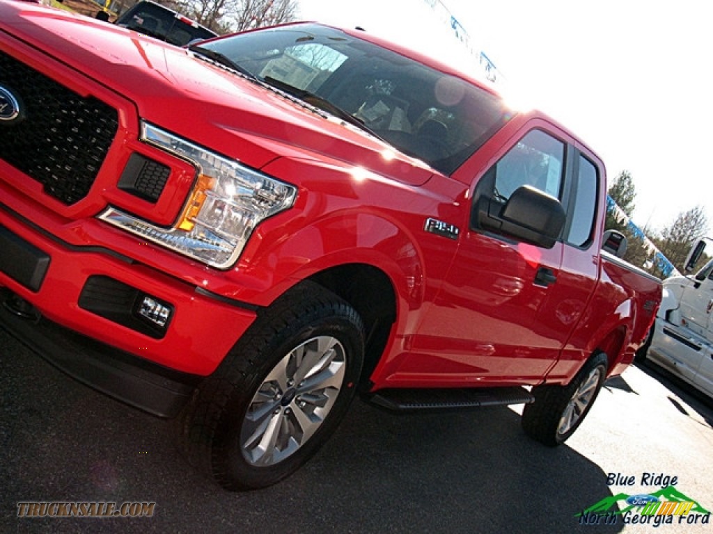 2018 F150 XL SuperCab 4x4 - Race Red / Earth Gray photo #28