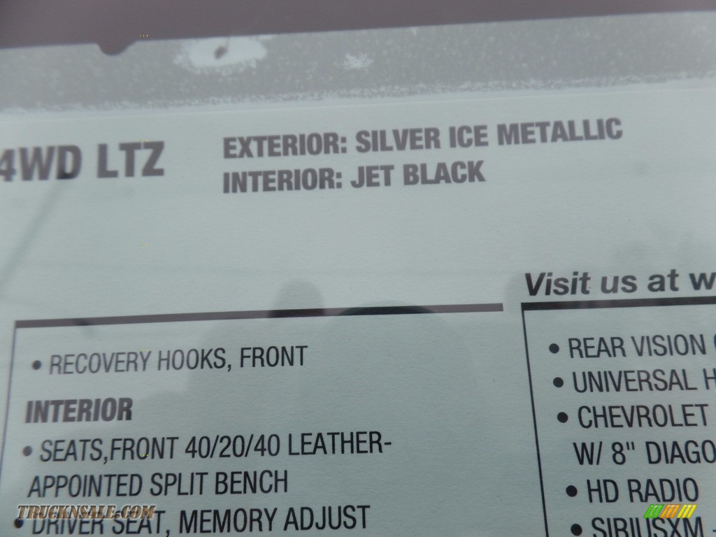 2018 Silverado 1500 LTZ Crew Cab 4x4 - Silver Ice Metallic / Jet Black photo #48