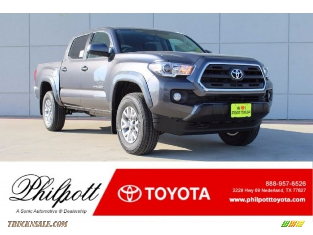 2017 Tacoma SR5 Double Cab - Magnetic Gray Metallic / Cement Gray photo #1