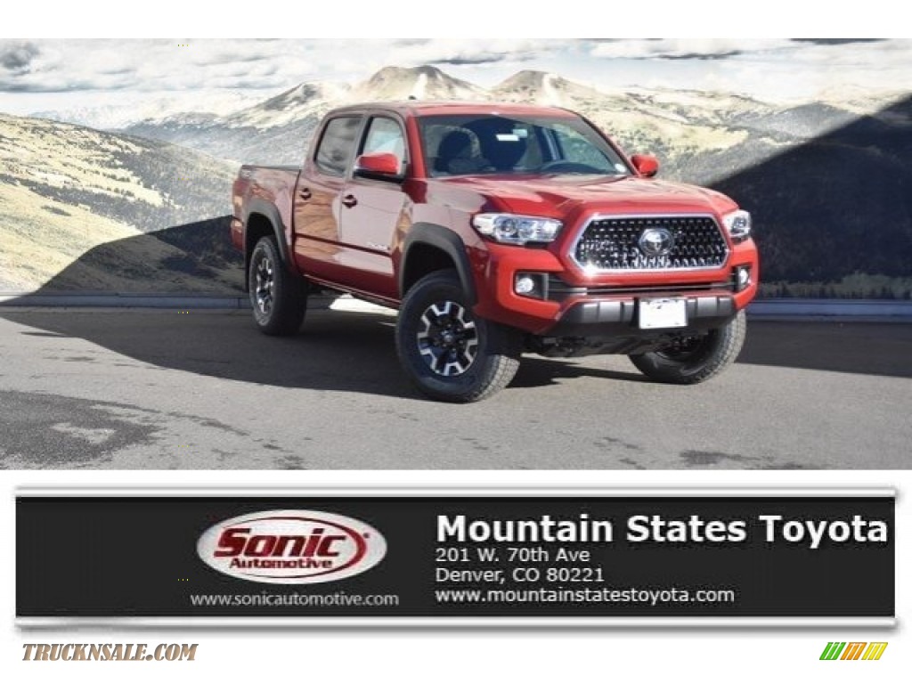 Barcelona Red Metallic / Cement Gray Toyota Tacoma TRD Off Road Double Cab 4x4